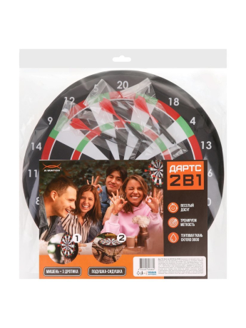 Дартс мягкий 2 в 1 Oxford D600 40 см. с дротиками 3 шт. ТМ Х-Match